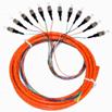 ST 6 pack of fiber optic pigtails jacketed